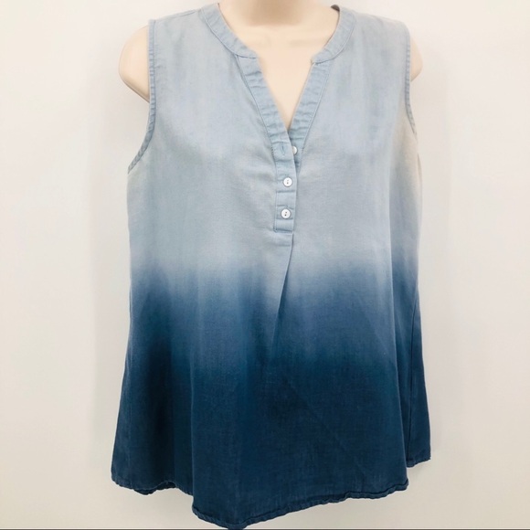 Mystree Women’s sleeveless hombre top size small‎ - Picture 2 of 12